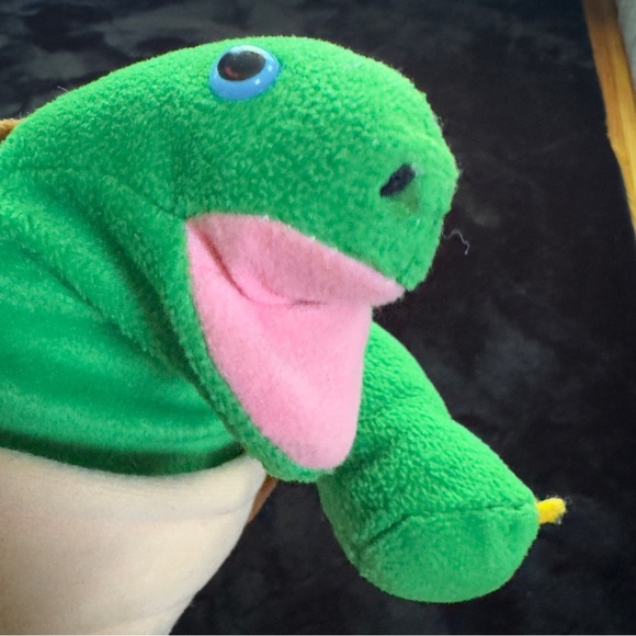 Dakin 1994 Green Brown Turtle Hand Puppet Plush Toys - Picture 3 of 8